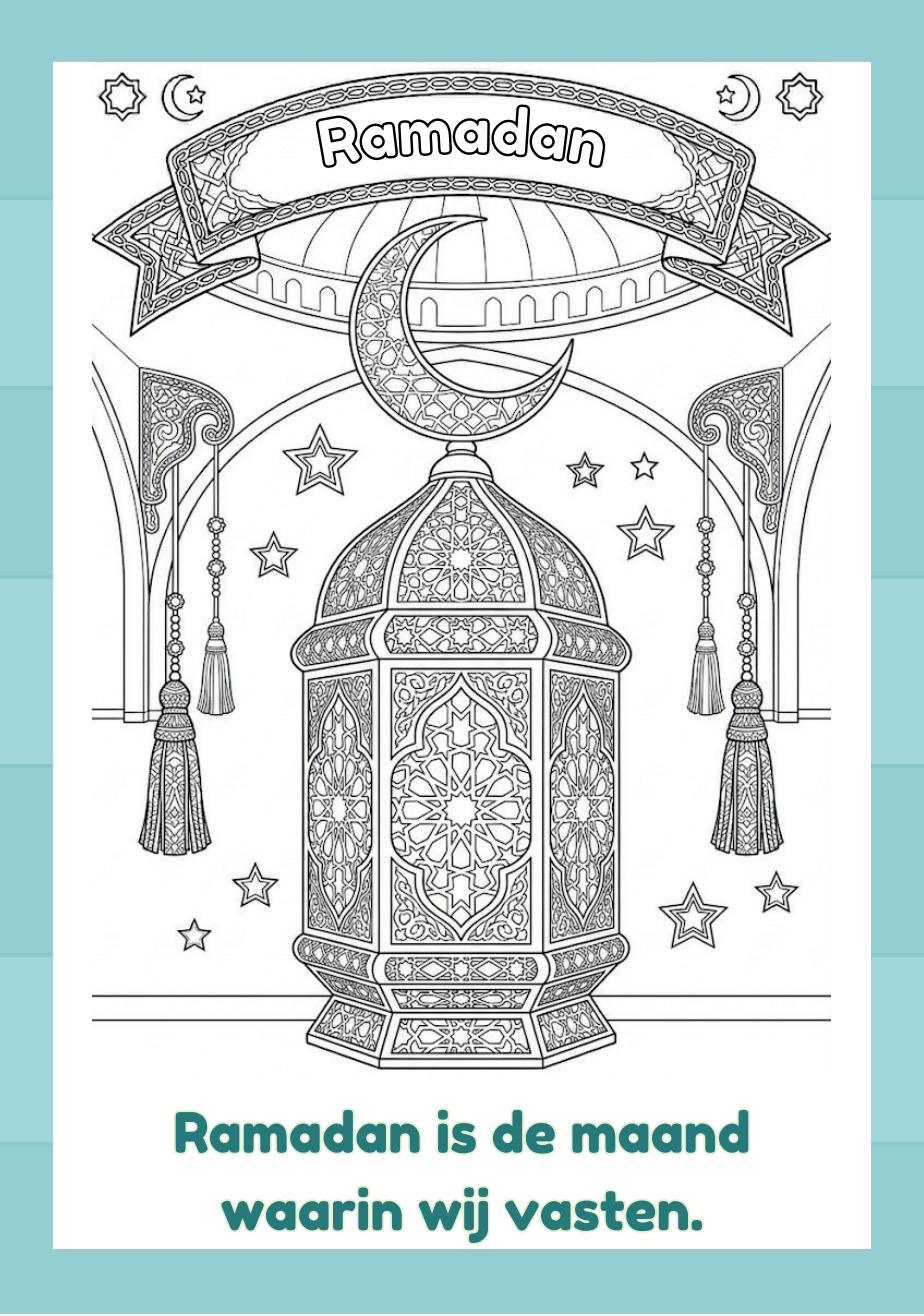 Voordeelset: Mijn Islamitische Kleurboek Deel 1, 2 en 3