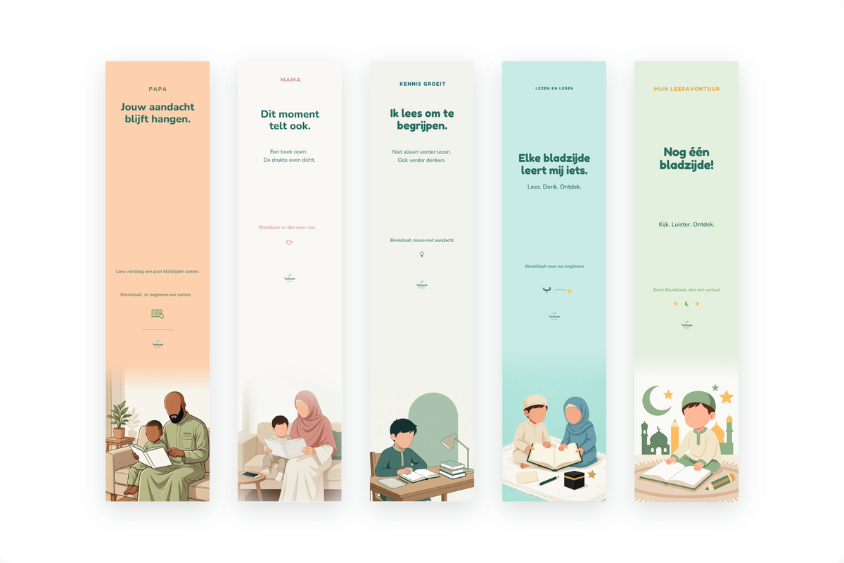 Boekenleggers Voordeelset | 5 stuks