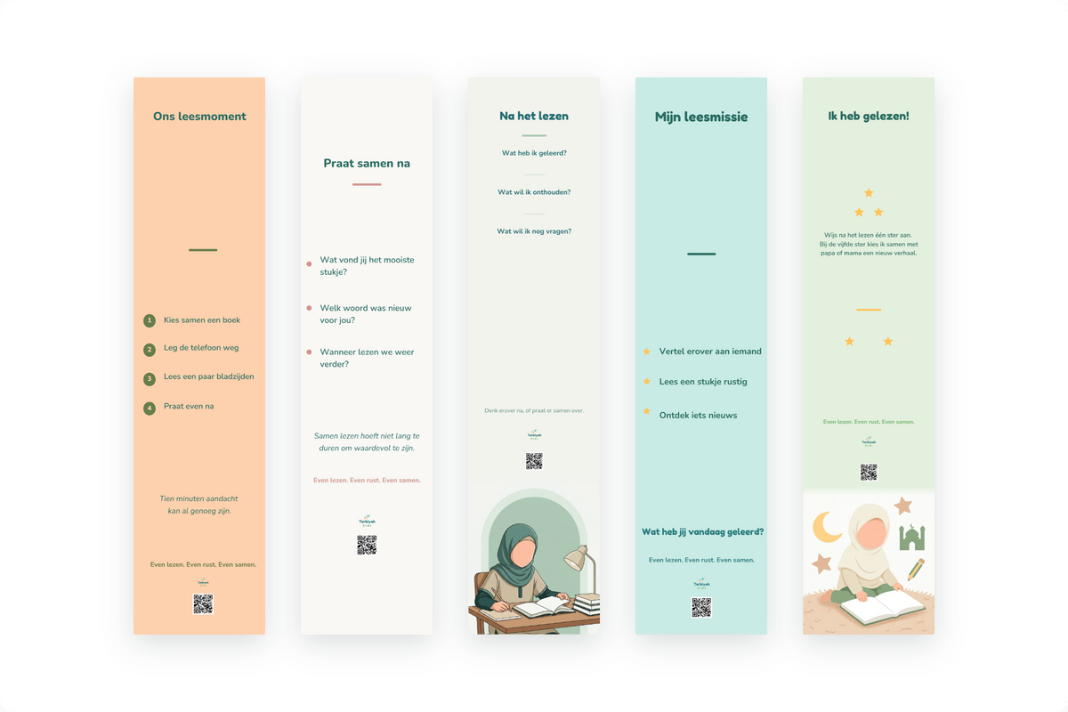 Boekenleggers Voordeelset | 5 stuks
