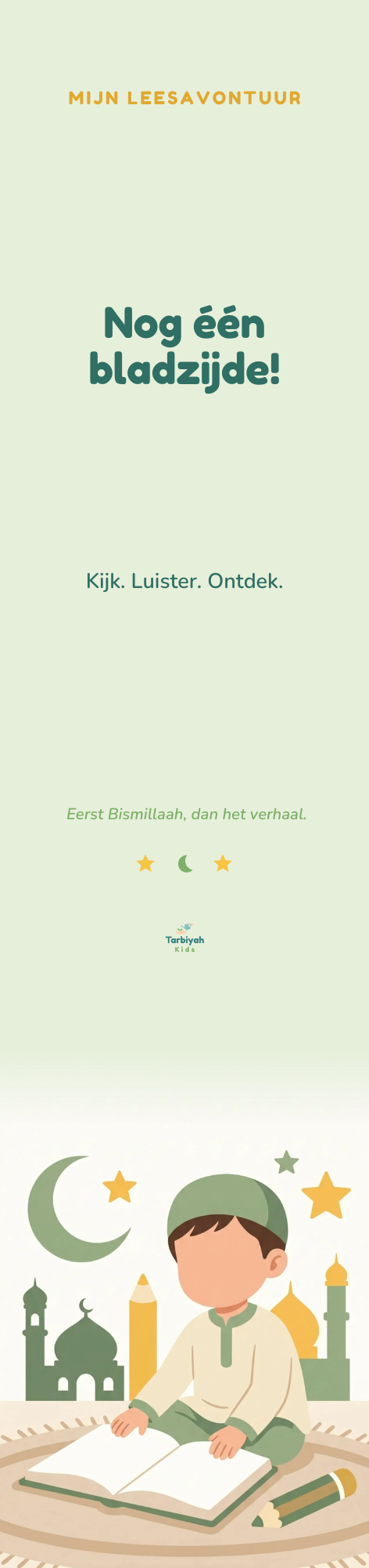 Boekenlegger Mijn leesavontuur