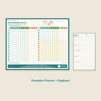 Voordeelset Ramadan: Ramadan Planner en Dagkaart magneetplanners